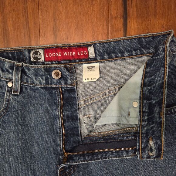 Vintage Y2K Levi's SilverTab Jeans Loose Wide Leg 31x29 Made in USA (Tag 32x30) - Picture 3 of 14